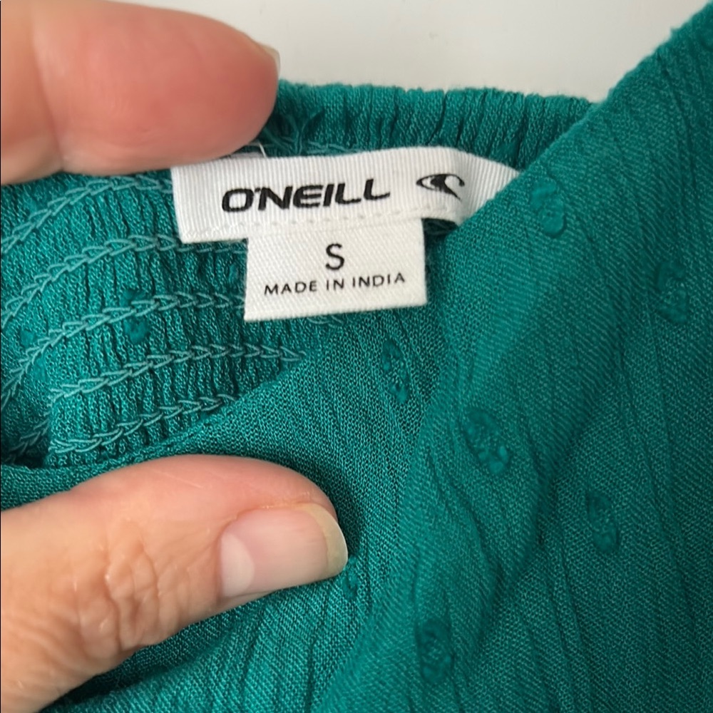 O'Neill Green Ruffled Mini Sundress - Picture 4 of 7